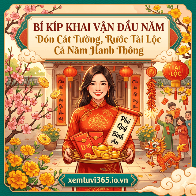 Bí Kíp Khai Vận Đầu Năm: Đón Cát Tường, Rước Tài Lộc Cả Năm Hanh Thông