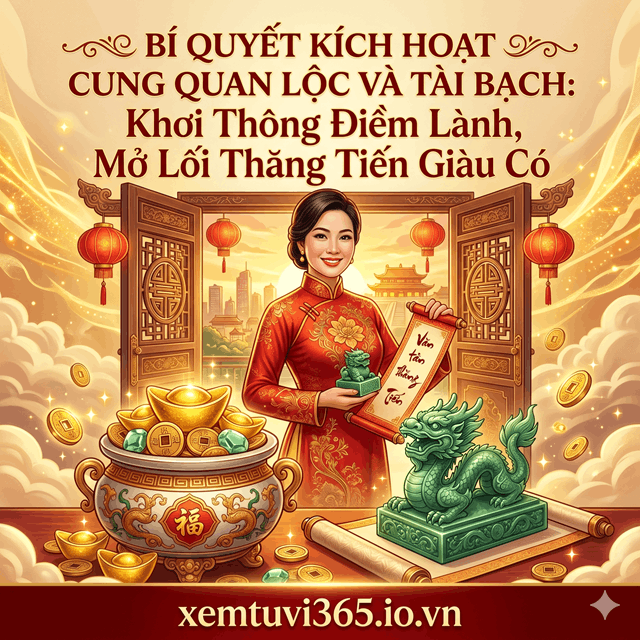 Bí Quyết Kích Hoạt Cung Quan Lộc Và Tài Bạch: Khơi Thông Điềm Lành, Mở Lối Thăng Tiến Giàu Có