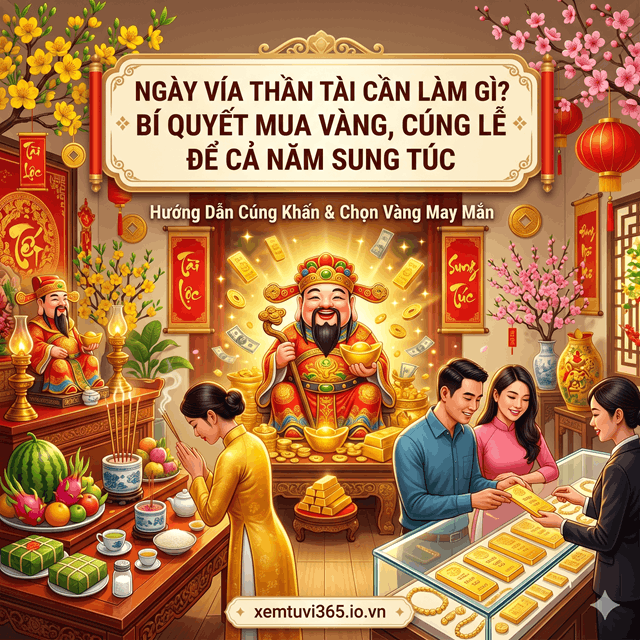 Ngày Vía Thần Tài Cần Làm Gì? Bí Quyết Mua Vàng, Cúng Lễ Để Cả Năm Sung Túc