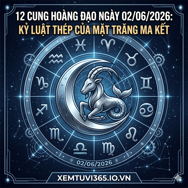 12 Cung Hoàng Đạo Ngày 02/06/2026: Kỷ Luật Thép Của Mặt Trăng Ma Kết