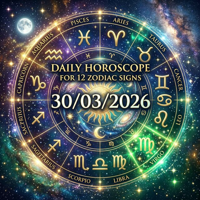 12 Cung Hoàng Đạo Ngày 30/03/2026: Năng Lượng Xử Nữ Gõ Cửa, Kỷ Luật Là Tự Do