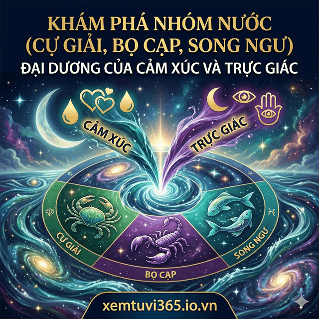 Khám Phá Nhóm Nước (Cự Giải, Bọ Cạp, Song Ngư): Đại Dương Của Cảm Xúc Và Trực Giác