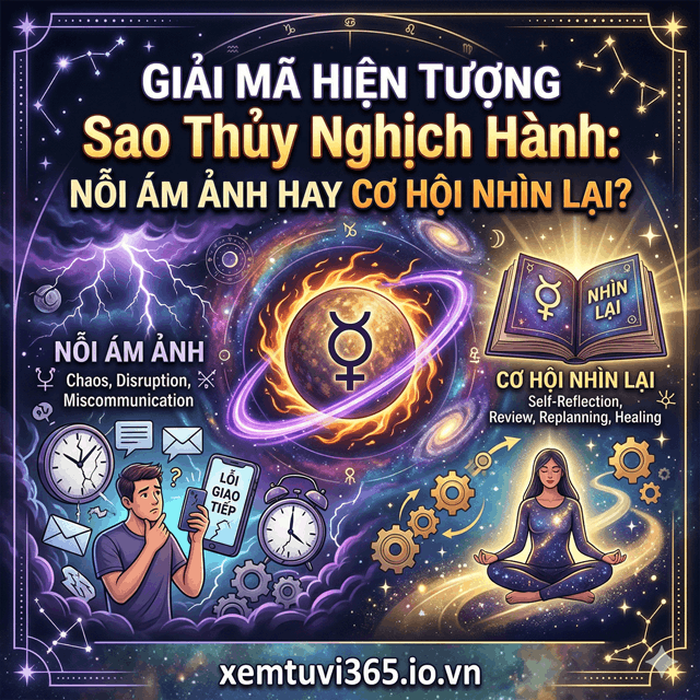 Giải Mã Hiện Tượng Sao Thủy Nghịch Hành: Nỗi Ám Ảnh Hay Cơ Hội Nhìn Lại?