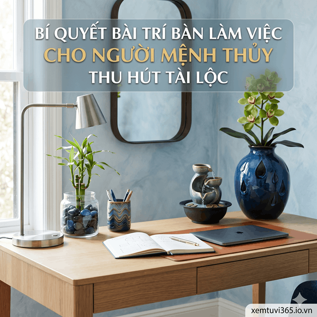 Bí Quyết Bài Trí Bàn Làm Việc Cho Người Mệnh Thủy Thu Hút Tài Lộc