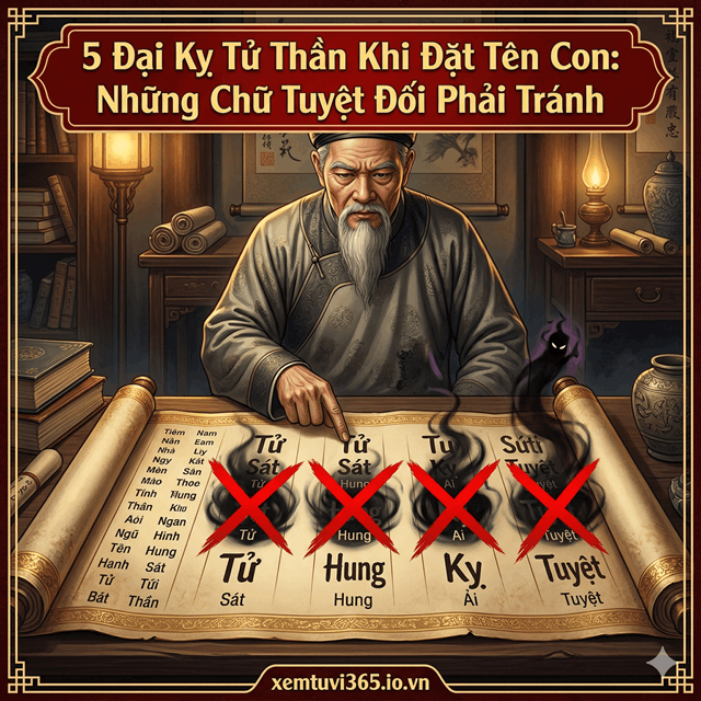 5 Đại Kỵ Tử Thần Khi Đặt Tên Con: Những Chữ Tuyệt Đối Phải Tránh