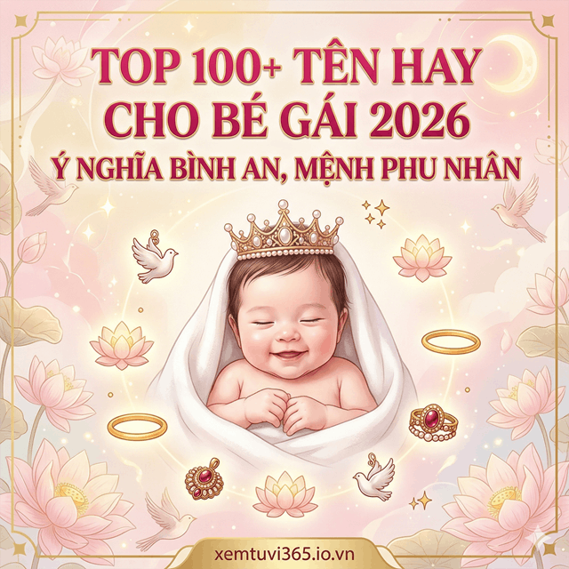 Top 100+ Tên Hay Cho Bé Gái 2026 Ý Nghĩa Bình An, Mệnh Phu Nhân