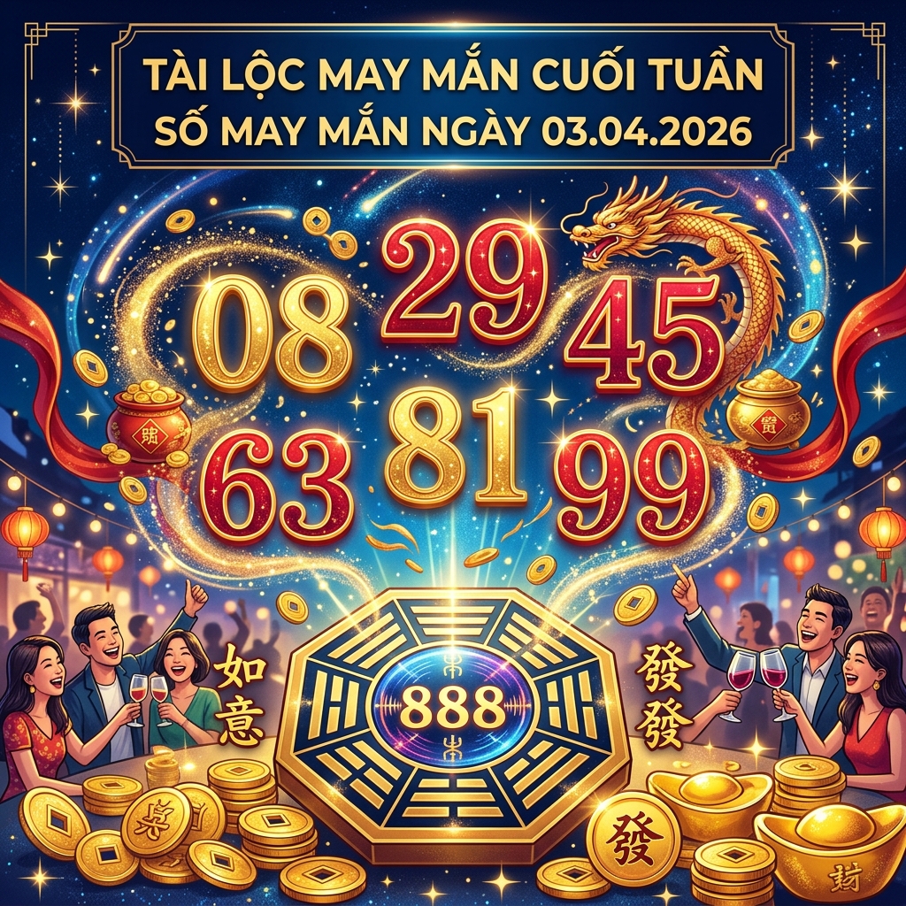 Con Số May Mắn Hôm Nay 03/04/2026 Theo Tuổi: Bí Thuật Hút Lộc Cuối Tuần