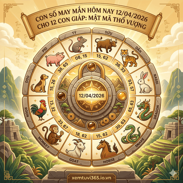 Con Số May Mắn Hôm Nay 13/04/2026 Cho 12 Con Giáp: Mật Mã Thổ Vượng