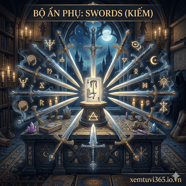 Giải Mã Bộ Ẩn Phụ Swords (Kiếm): Lưỡi Gươm Của Lý Trí Và Sự Thật
