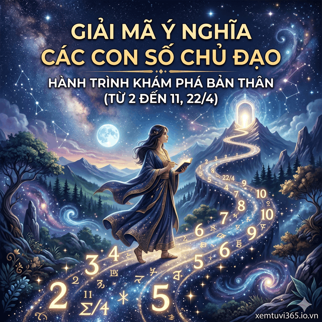 Giải Mã Ý Nghĩa Các Con Số Chủ Đạo: Hành Trình Khám Phá Bản Thân (Từ 2 Đến 11, 22/4)