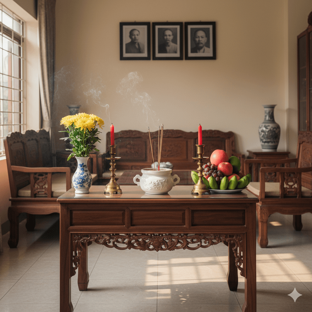 Cách Bày Trí Bàn Thờ Gia Tiên Đúng Phong Thủy Rước Tài Lộc