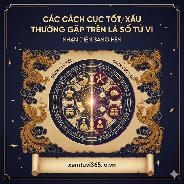 Các Cách Cục Tốt/Xấu Thường Gặp Trên Lá Số Tử Vi: Nhận Diện Sang Hèn
