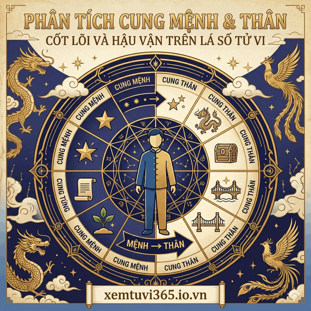 Phân Tích Cung Mệnh & Thân: Cốt Lõi Và Hậu Vận Trên Lá Số Tử Vi