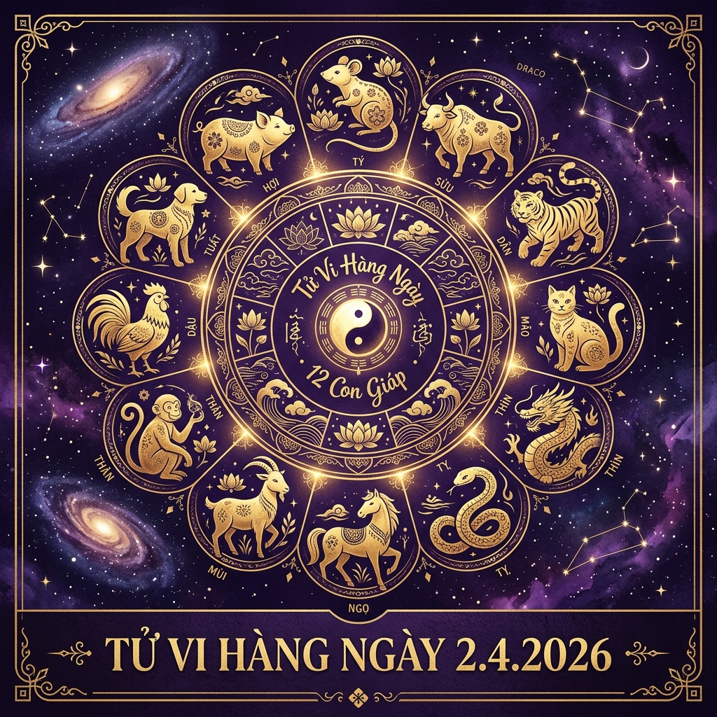 Tử Vi Chuyên Sâu Ngày 02/04/2026 Cho 12 Con Giáp: Tĩnh Tâm Quán Chiếu