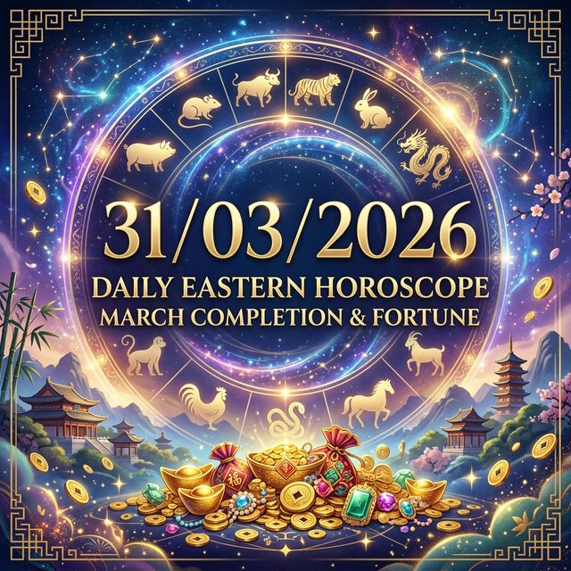 Tử Vi Ngày 31/03/2026 Cho 12 Con Giáp: Chốt Sổ Cuối Tháng, Ai Hưởng Lộc Đậm?