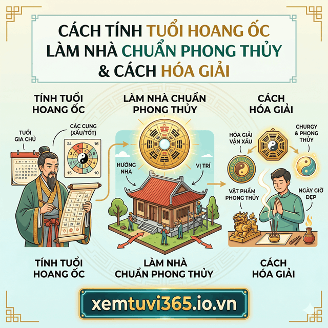 Cách Tính Tuổi Hoang Ốc Làm Nhà Chuẩn Phong Thủy & Cách Hóa Giải