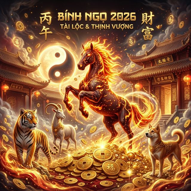 Tử Vi 2026 Bính Ngọ: 4 Con Giáp Giàu Nhất & 3 Con Giáp Gặp Hạn Nặng – Cách Hóa Giải Ngay
