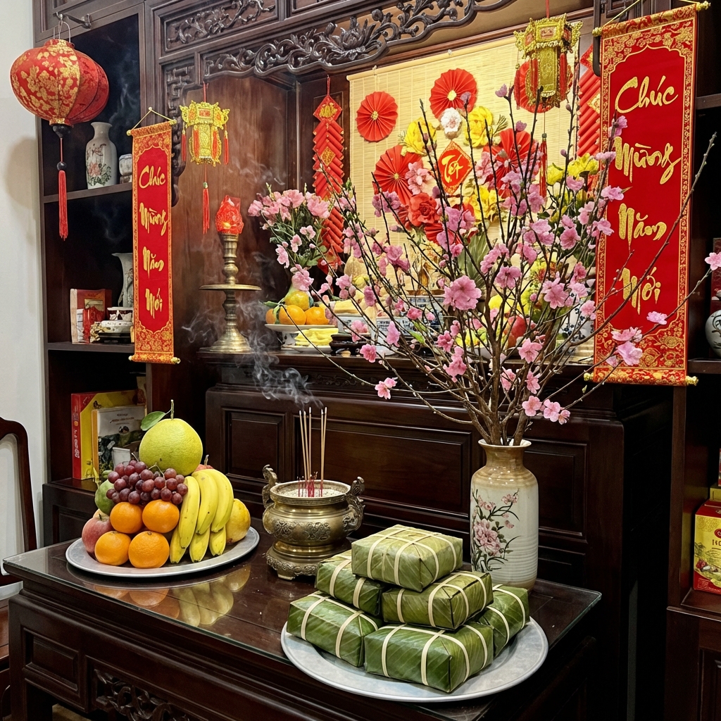 Văn Khấn Mùng 1 Tết Cúng Gia Tiên Đầy Đủ Nhất