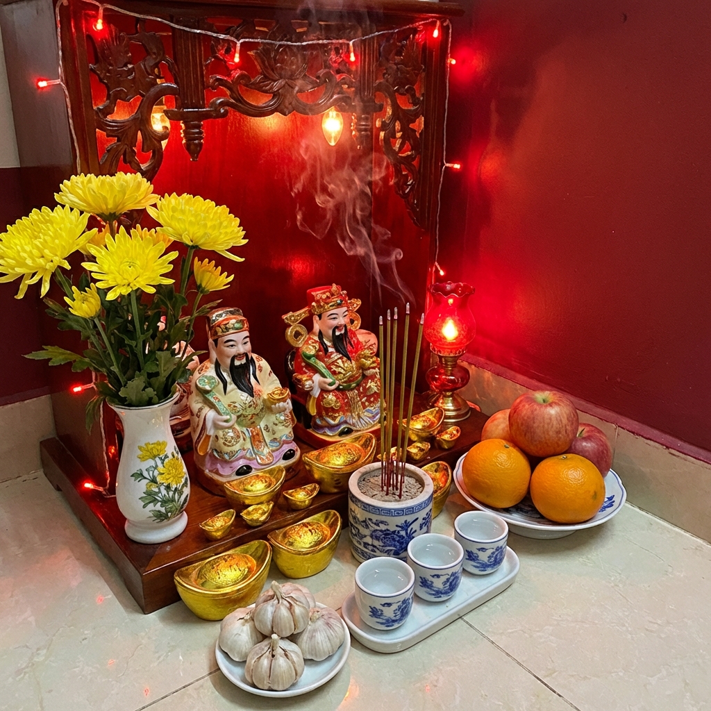 Văn Khấn Thần Tài Thổ Địa Hàng Ngày & Mùng 10