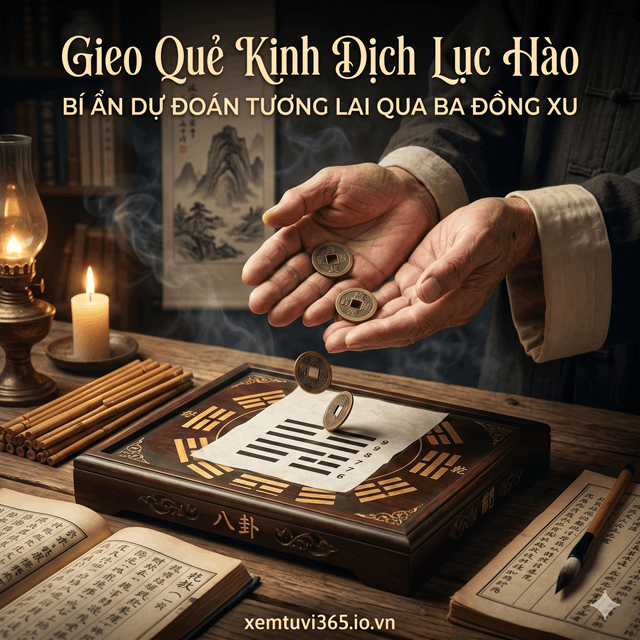 Gieo Quẻ Kinh Dịch Lục Hào: Bí Ẩn Dự Đoán Tương Lai Qua Ba Đồng Xu