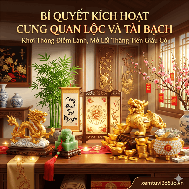 Bí Quyết Kích Hoạt Cung Quan Lộc Và Tài Bạch: Khơi Thông Điềm Lành, Mở Lối Thăng Tiến Giàu Có