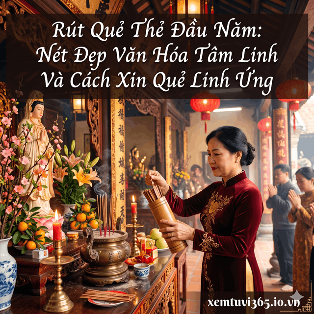 Rút Quẻ Thẻ Đầu Năm: Nét Đẹp Văn Hóa Tâm Linh Và Cách Xin Quẻ Linh Ứng