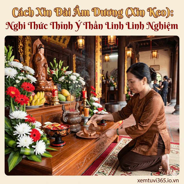 Cách Xin Đài Âm Dương (Xin Keo): Nghi Thức Thỉnh Ý Thần Linh Linh Nghiệm