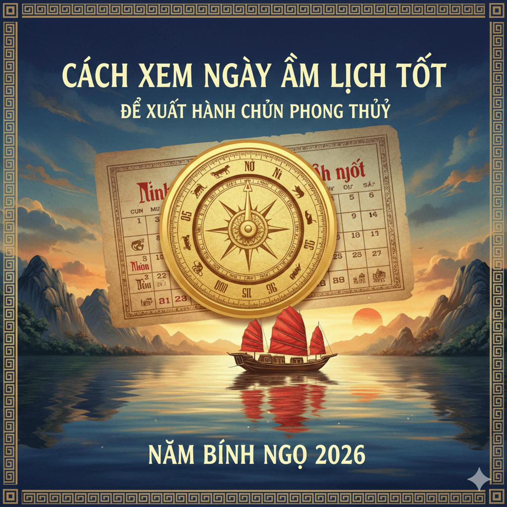 Cách Xem Ngày Âm Lịch Tốt Để Xuất Hành Chuẩn Phong Thủy 2026